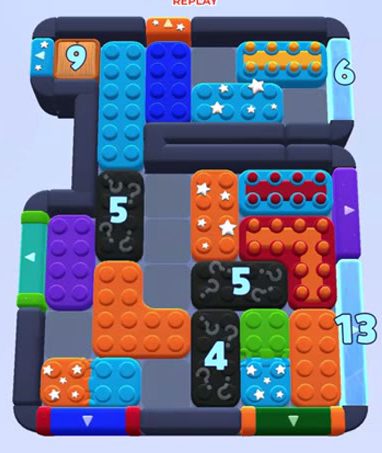 Color Block Jam level: screenshot of the board