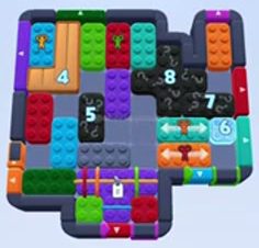 Color Block Jam level 1246 / 1239 / 1242: screenshot of the board