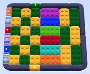 Color Block Jam level 1154 / 1157: screenshot of the board
