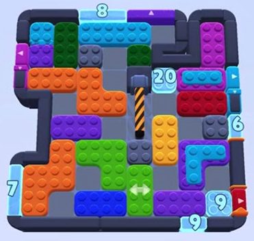 Color Block Jam level 1410 / 1413 / 1414 / 1415: screenshot of the board