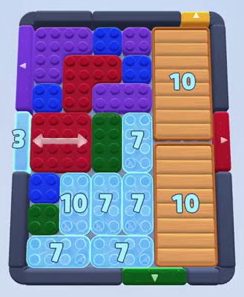 Color Block Jam level 148: screenshot of the board