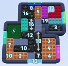 Color Block Jam level 1546 / 2456: screenshot of the board