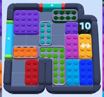 Color Block Jam level 856 / 1757: screenshot of the board