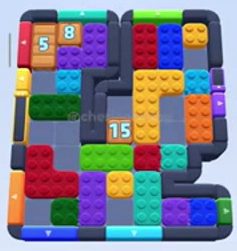 Color Block Jam level 599 / 1533: screenshot of the board
