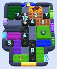 Color Block Jam level 1403 / 2312: screenshot of the board