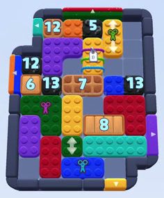 Color Block Jam level 1605 / 2516: screenshot of the board