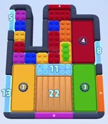Color Block Jam level 1611 / 1625 / 1684 / 2616: screenshot of the board