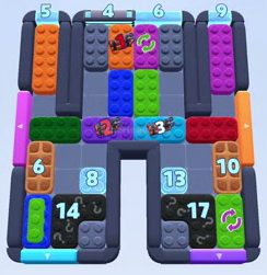 Color Block Jam level 1301 / 1282 / 2169: screenshot of the board