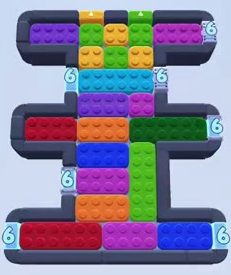 Color Block Jam level: screenshot of the board