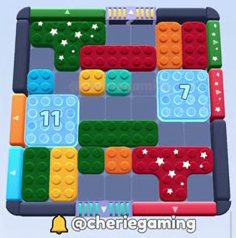 Color Block Jam level 594: screenshot of the board