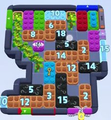 Color Block Jam level 1635 / 2546: screenshot of the board