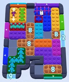 Color Block Jam level 1210 / 1208: screenshot of the board