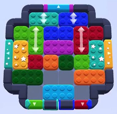 Color Block Jam level 1462 / 1459 / 1461 / 1466 / 1470: screenshot of the board