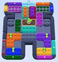 Color Block Jam level 1273 / 1265: screenshot of the board