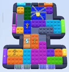 Color Block Jam level 614 / 1536: screenshot of the board