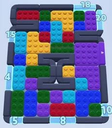 Color Block Jam level 240: screenshot of the board