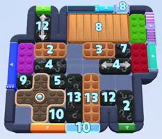 Color Block Jam level 1538 / 2448: screenshot of the board