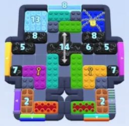 Color Block Jam level 1426 / 1428 / 1429 / 2338: screenshot of the board