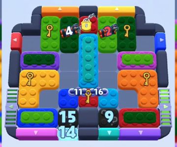 Color Block Jam level 766: screenshot of the board