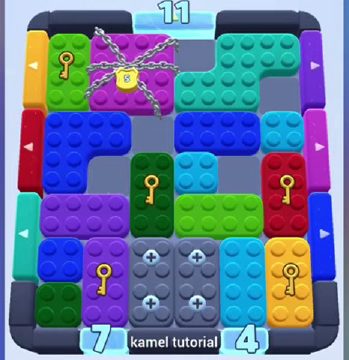 Color Block Jam level 567 / 1211 / 1213 / 1244 / 1461: screenshot of the board