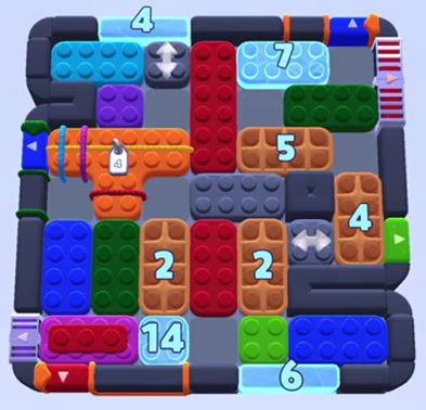 Color Block Jam level 1177 / 1175 / 1178: screenshot of the board