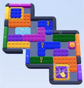 Color Block Jam level 133 / 521 / 971 / 1588: screenshot of the board