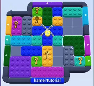 Color Block Jam level 346: screenshot of the board
