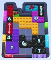 Color Block Jam level 1412 / 1413 / 2321: screenshot of the board