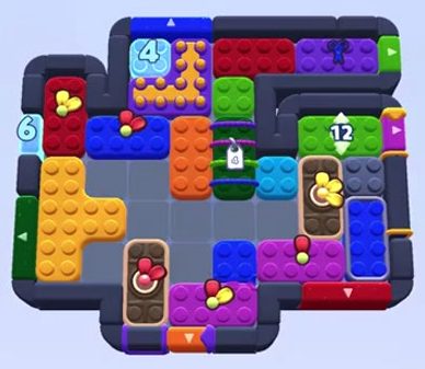 Color Block Jam level 1505 / 1501: screenshot of the board