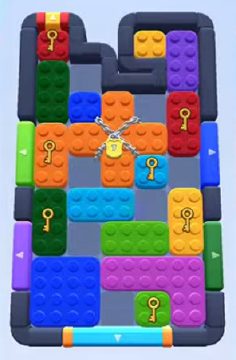 Color Block Jam level 411 / 805 / 1305: screenshot of the board