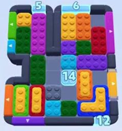 Color Block Jam level 1290 / 1293 / 1281 / 1284 / 2192: screenshot of the board