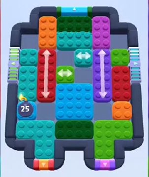 Color Block Jam level 435 / 829 / 1329: screenshot of the board