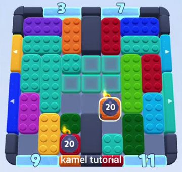 Color Block Jam level 306 / 694 / 1144: screenshot of the board