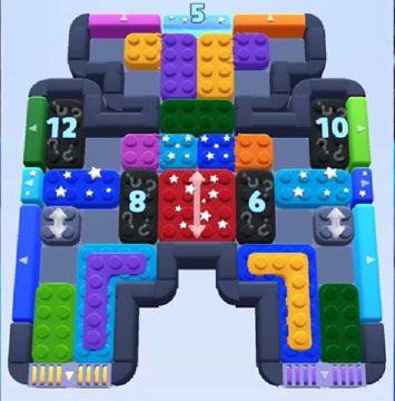 Color Block Jam level 831 / 1730: screenshot of the board