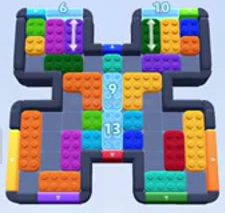 Color Block Jam level 173 / 561 / 1011 / 1684: screenshot of the board