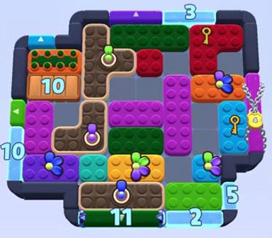 Color Block Jam level 1539 / 1540: screenshot of the board
