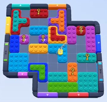 Color Block Jam level 241 / 629 / 1079: screenshot of the board