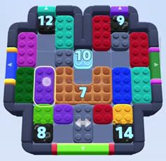 Color Block Jam level 916 / 1816: screenshot of the board