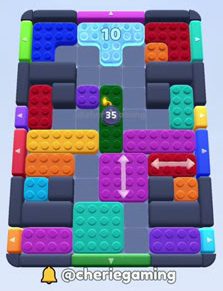 Color Block Jam level 2054: screenshot of the board