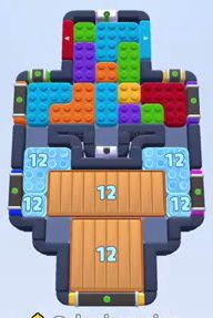 Color Block Jam level 1656 / 1657 / 2647: screenshot of the board