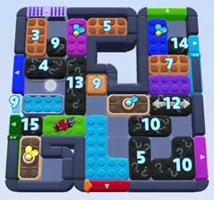 Color Block Jam level 1573 / 2484: screenshot of the board