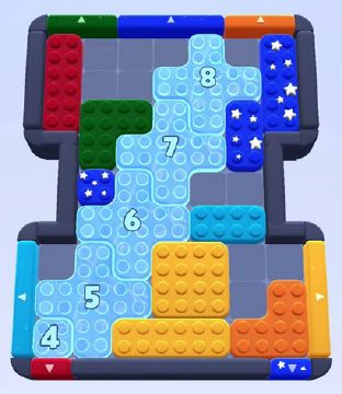 Color Block Jam level 37 / 40: screenshot of the board