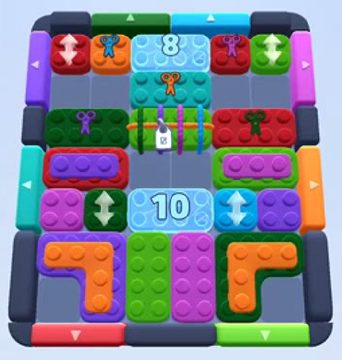 Color Block Jam level 102 / 101 / 490 / 940 / 1496: screenshot of the board