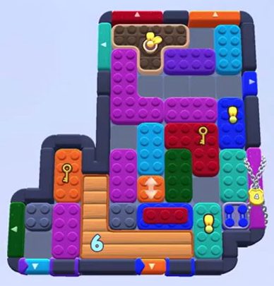 Color Block Jam level 1314 / 1319 / 1320: screenshot of the board