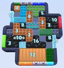 Color Block Jam level 1479 / 2389: screenshot of the board