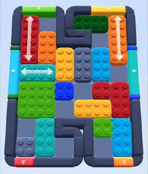 Color Block Jam level 448 / 842 / 1342: screenshot of the board