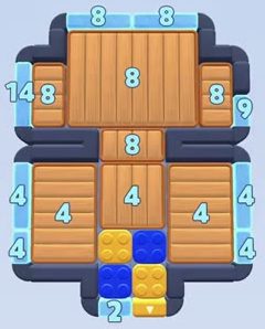 Color Block Jam level: screenshot of the board