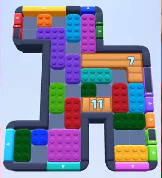 Color Block Jam level 798 / 774: screenshot of the board
