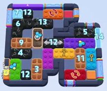 Color Block Jam level: screenshot of the board