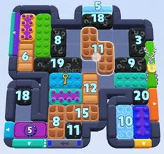 Color Block Jam level: screenshot of the board